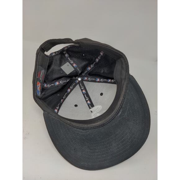 Team MLB Chicago White Sox Strapback Hat OSFM Black Embroidered Logo OC Sports - Picture 9 of 11